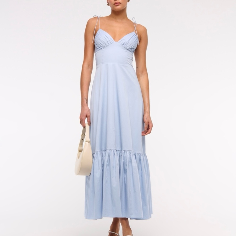 Abercrombie & Fitch Light Blue Maxi Dress